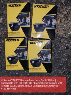 Kicker 46CXARCT Remote Bass Level Control Wired Compatible with CX CXA [KO3484]