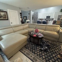 Large Leather sectional