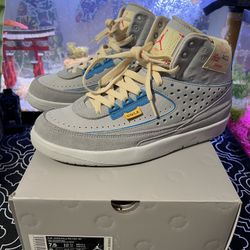 Jordan 2 Retro SP Union Grey Fog • size 7.5 mens. USED