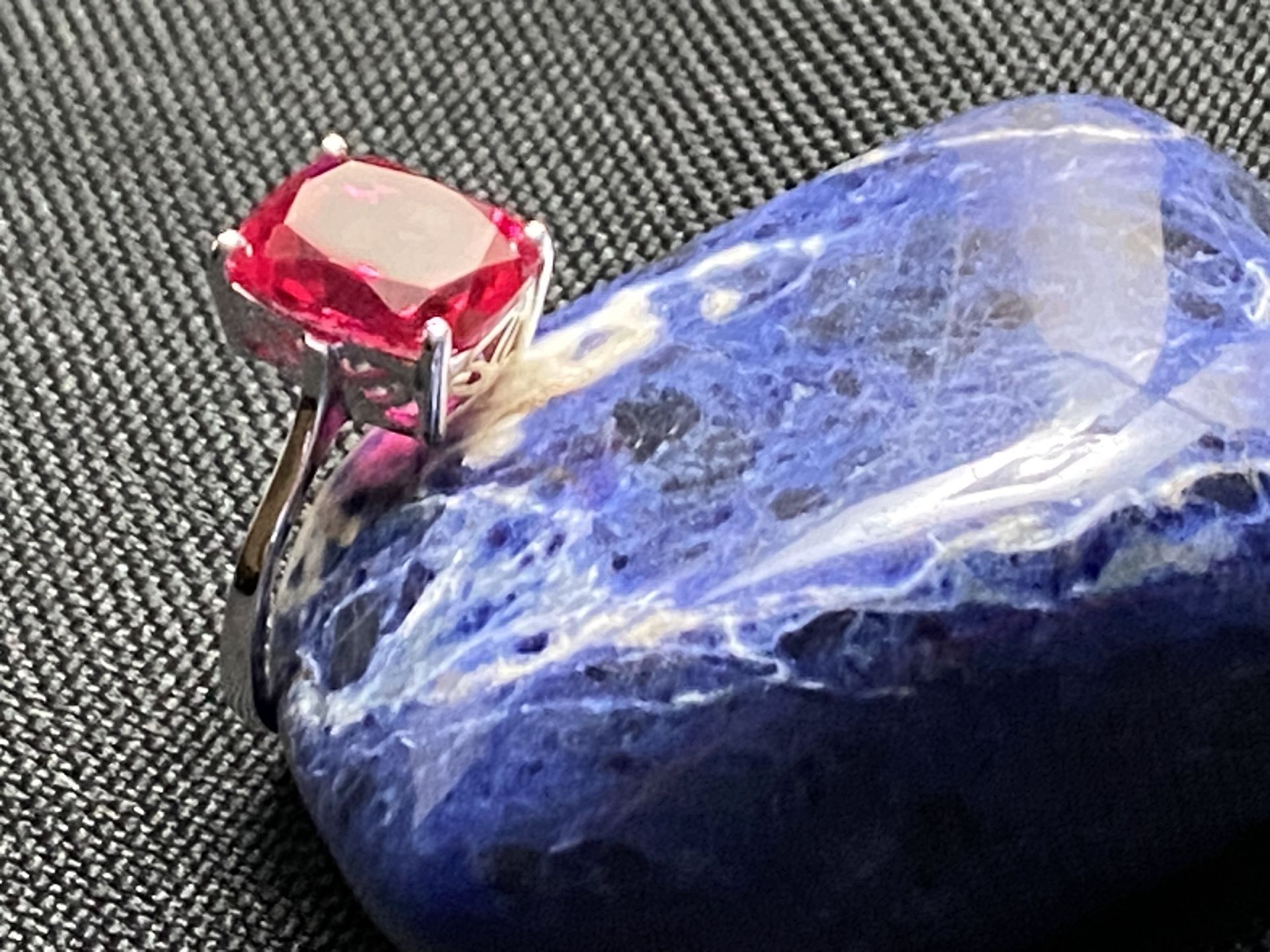 SIMULATED RUBY Ring
