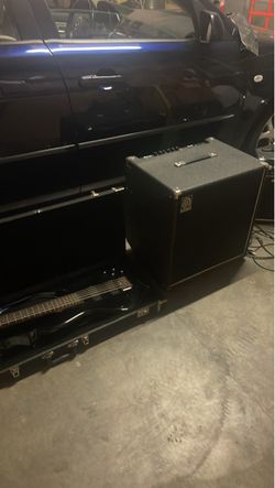 ibanez 5 string bass + amp