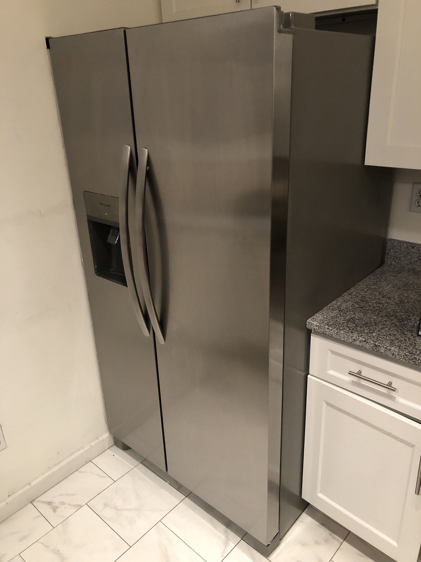 Frigidaire Side by Side Stainless Steel Refrigerator (Delivery Included)