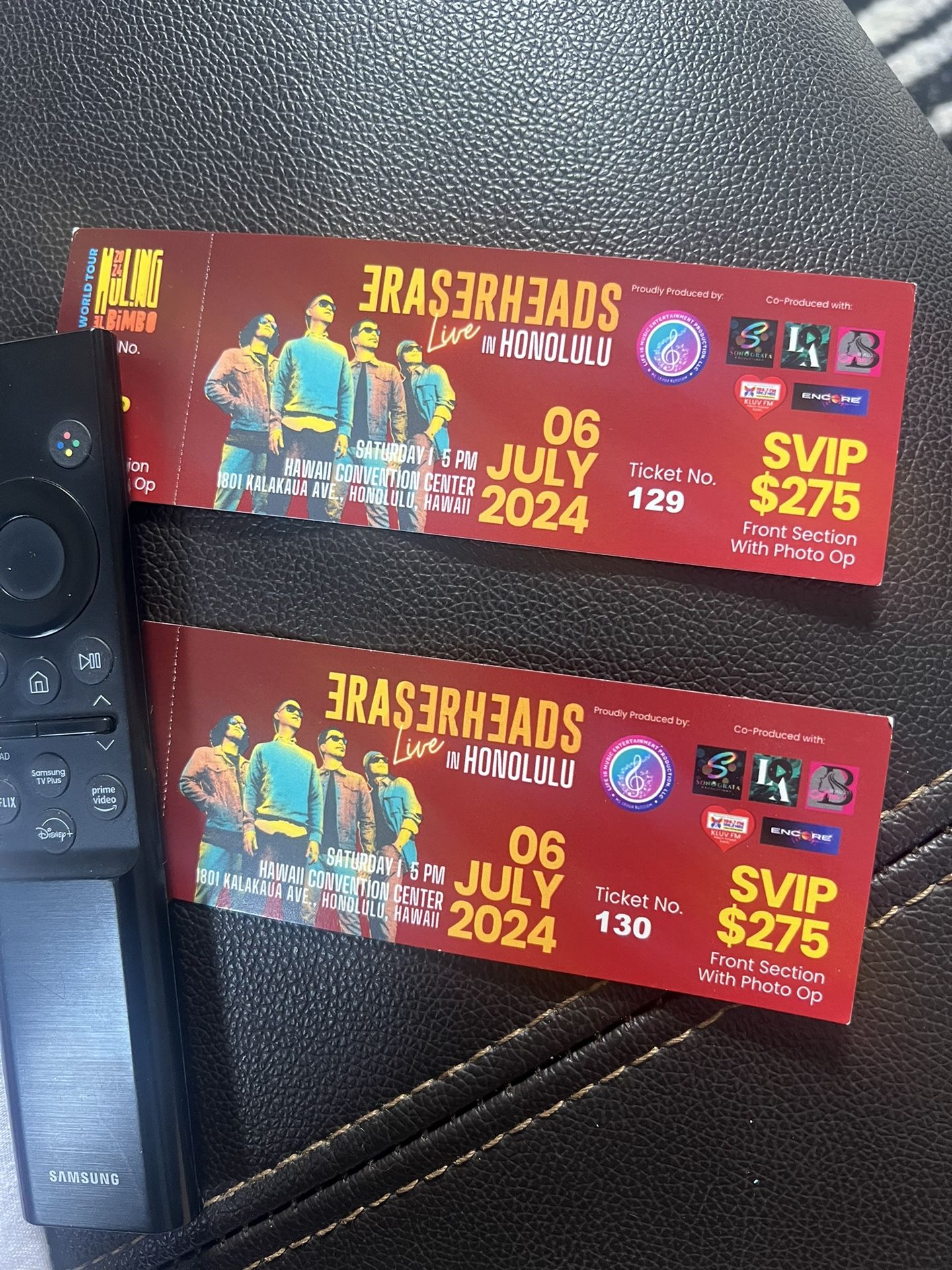 Eraserheads Concert Tickets - July 6th