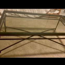 Pier 1 Iron Glass Coffee Table