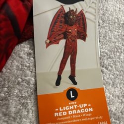 Light Up Red Dragon Costume