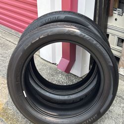 2 Used Tires Bridgestone Dueler HP Sport A/S 235/55R20