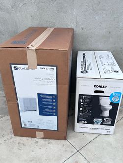 Glacier bay sink and Kohler Toiler