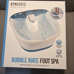 Homedics Bubble Mate Heated Foot Spa Bubble Foot Massager 