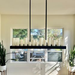 Custom Hand Forged Iron - Chandelier Light Fixture 