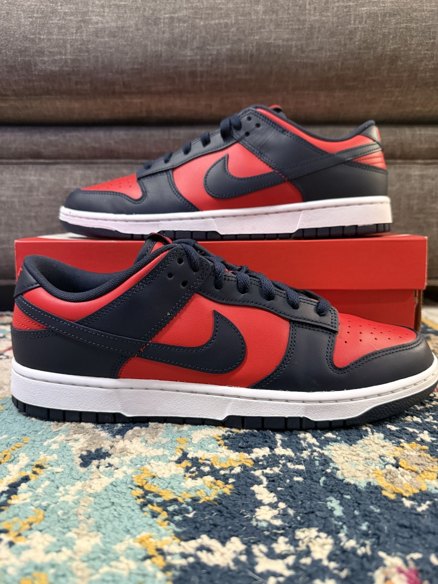 Nike Dunk Low Retro “Navy Red”