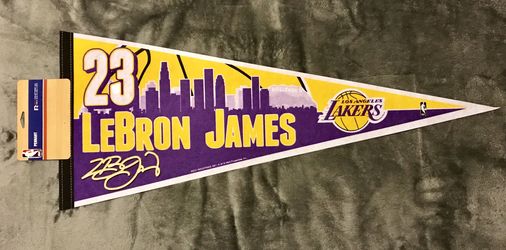 Lebron James LA Lakers Pennant