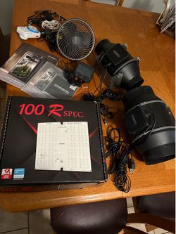 HLG 100 R spec/ Ac infinity inline fans