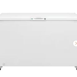 15 cu. ft. Garage Ready Manual Defrost Chest Freezer in White with LED Light and Adjustable Temperature Control
