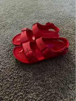 Red Birkenstocks