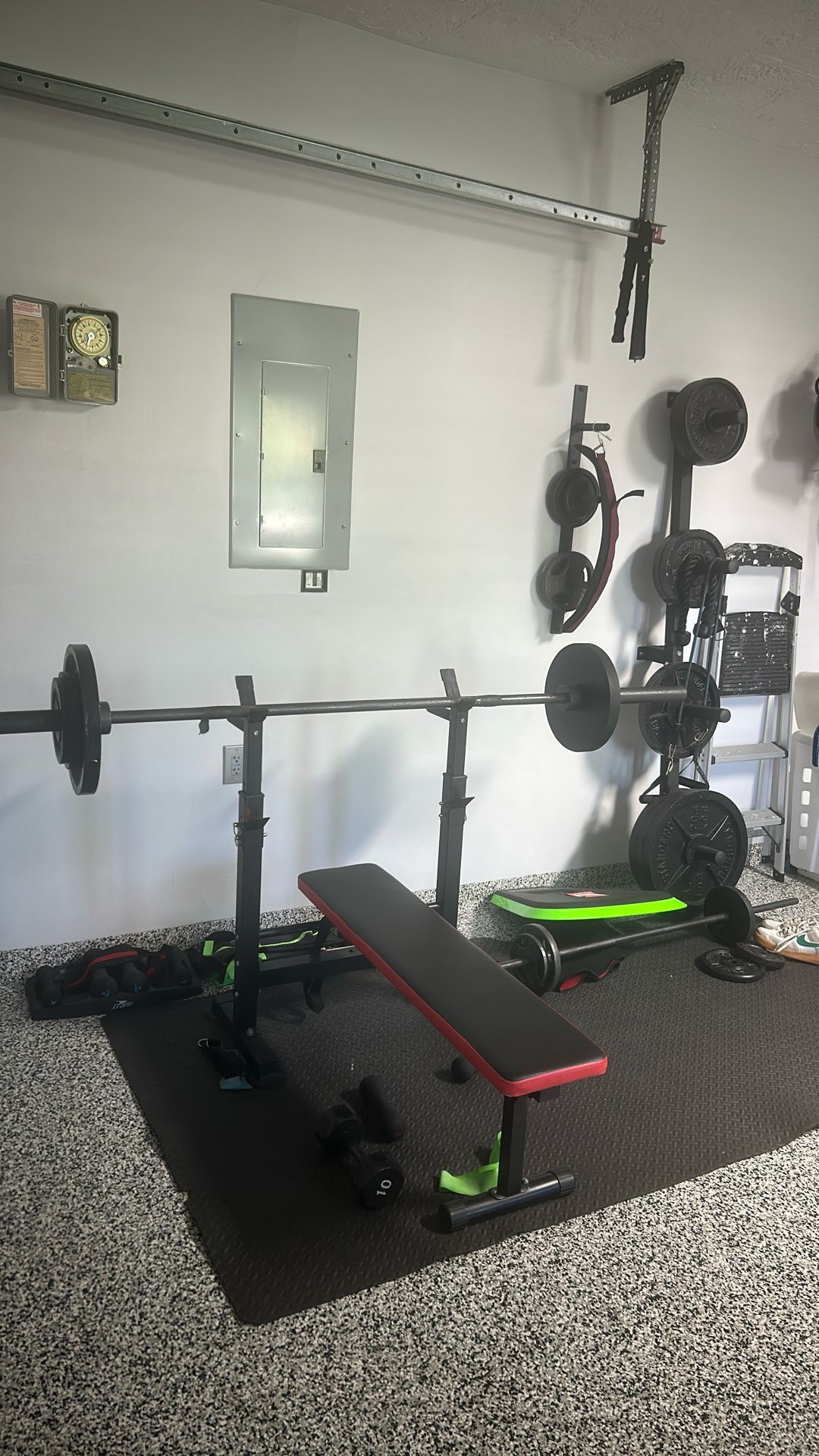Bench Press With Bar And Weights