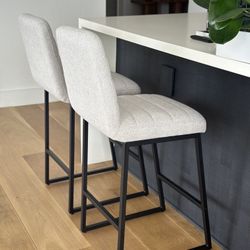 2 Upholstered Bar Stools