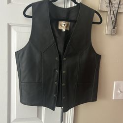 Genuine Leather Vest Men’s