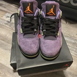 Wmns Jordan Air 4 Retro Canyon Purple Sz 10 W=8.5M