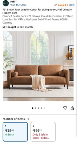 NIB Brown couch
