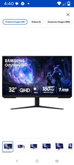 Samsung Odyssey G5 32" QHD Gaming Monitor