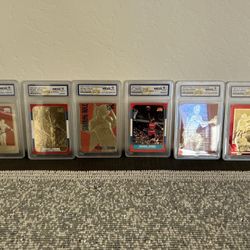 Michael Jordan basketball Cards Graded GEM-MINT 10