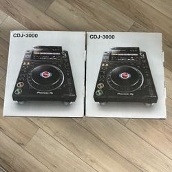 (2) Pioneer CDJ-3000’s  Mint Condition w/ Boxes 