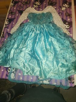 Elsa Frozen Princess Girls Costume Dress