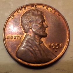1958 D Penny Error