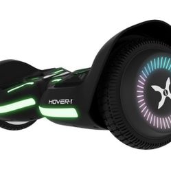Hover-1 - Superfly Electric Self-Balancing Scooter w/6 mi Max Range & 7 mph Max Speed- Premium Bluetooth Speaker - Black