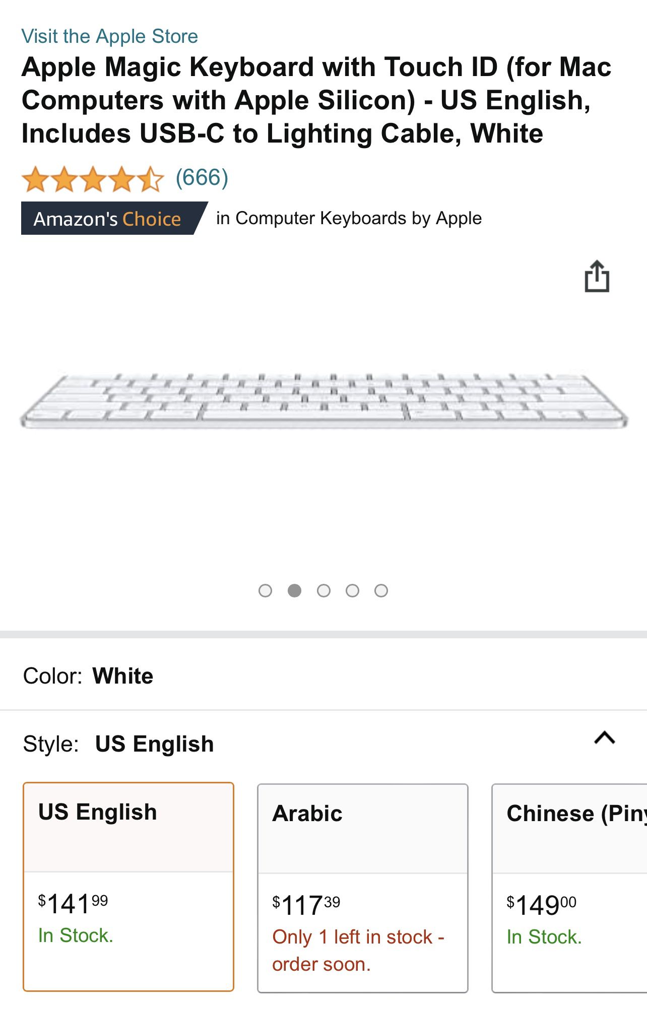 Apple Magic Keyboard w/Touch ID