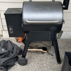 Traeger grill with cover