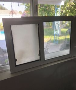 Doggie door for window