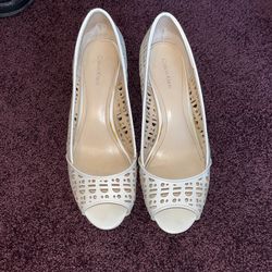 Calvin Klein Cream Heels 