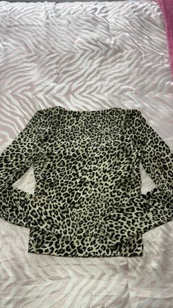 Leopard Print Cute Top Long Sleeve 