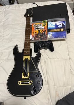 PS3 Guitar Hero Bundle – Guitar + Guitar Hero 3 + Guitar Hero Live