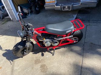 Coleman Mini Bike Red Frame Gas Powered