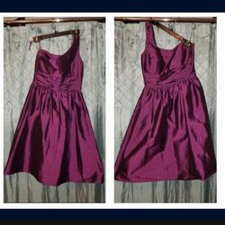 Eliza J One Shoulder Draped Size 4 Evening Dress, Formal, Prom, Wedding, Party.