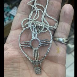 Custom Made 925 Zia Ballon Chain And Pendant 