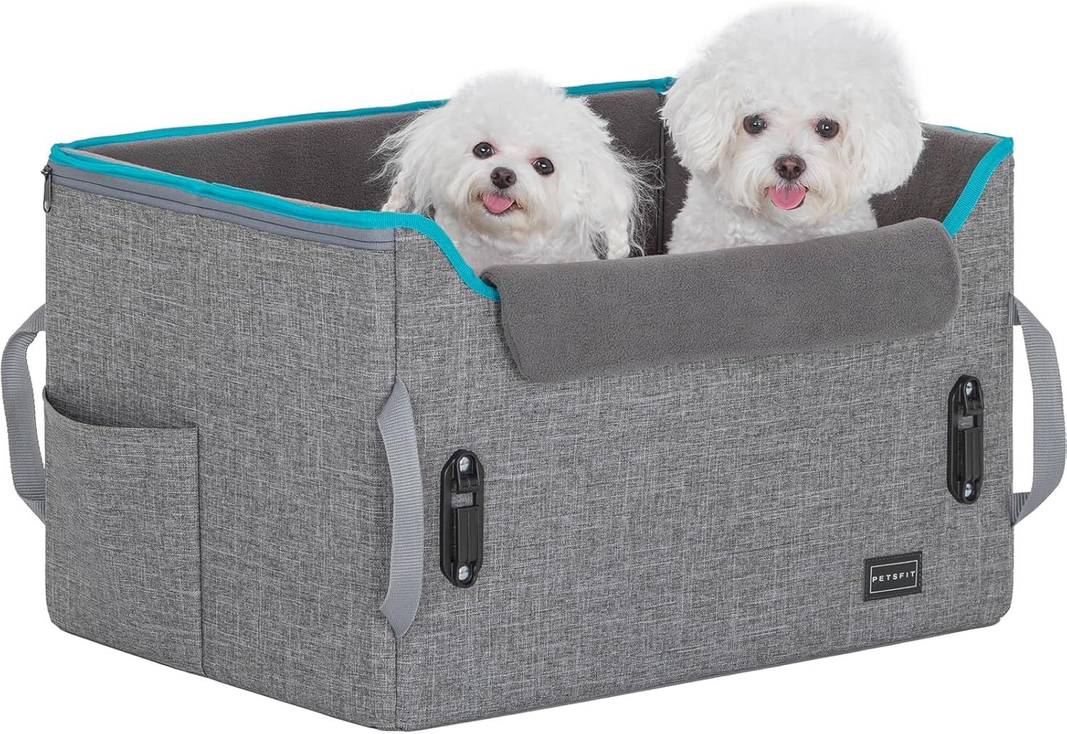 PETSFIT Dog Booster Car Seat for Medium Dogs (up to 45lbs)