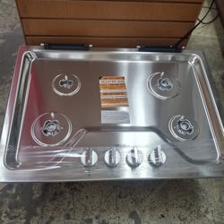 Five Burners Cooktop Stainless Steel 