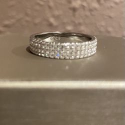 Diamond Eternity Band S925 Sz 7 & 8
