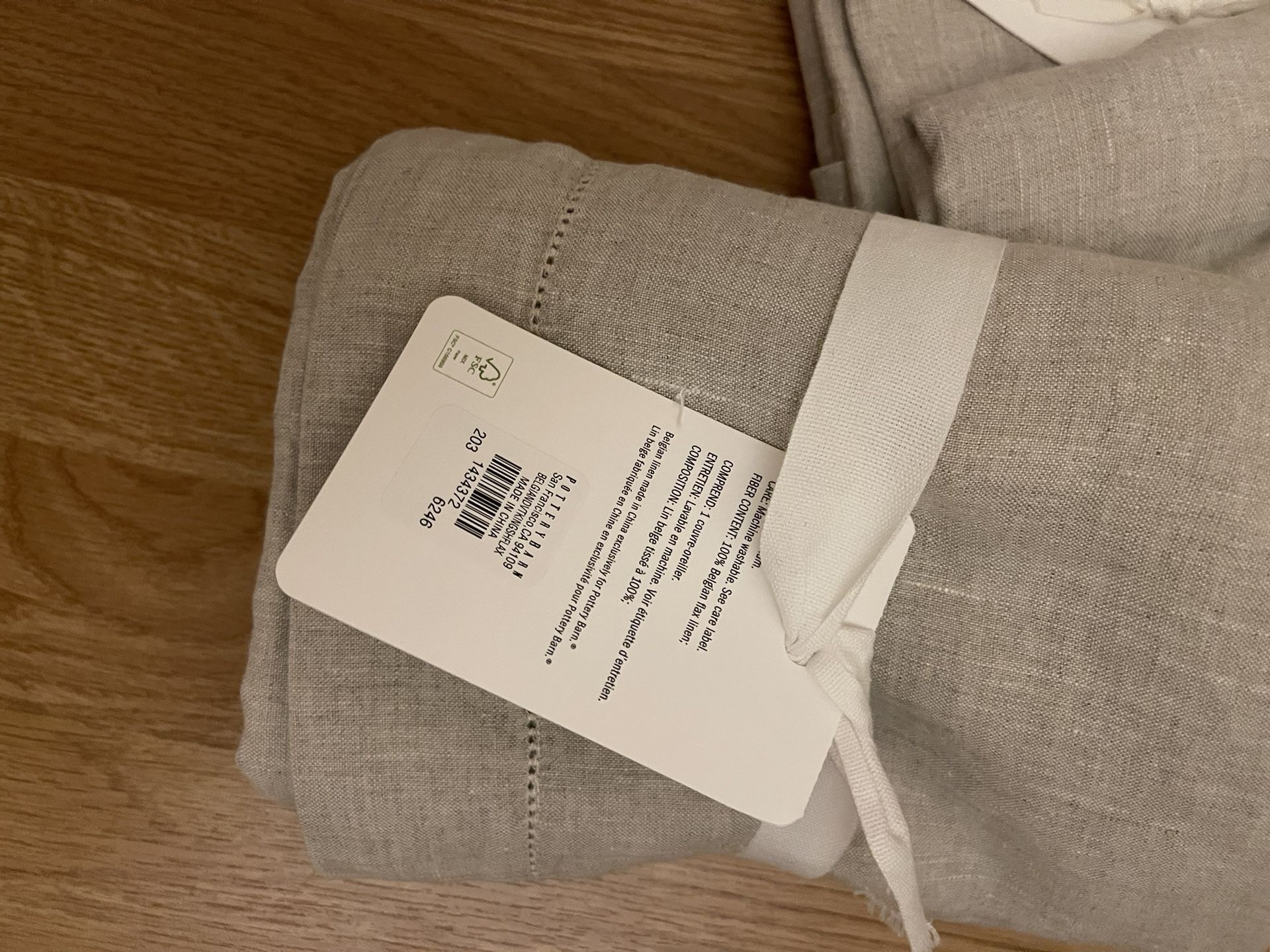 1 Pottery Barn Belgian Flax Linen King Sham