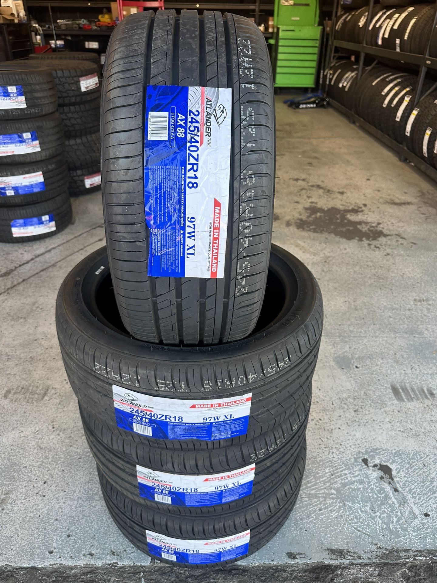 245/40/18 New Set Of Tires Installed 