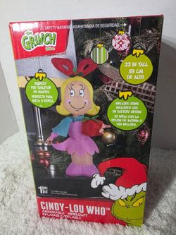 Dr Seuss The Grinch Cindy-Lou Who Airdorable Airblown Inflatable 23”