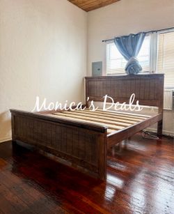 Cal King or King Solid Wood Bed Frame $500