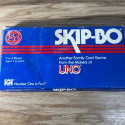 Vintage 80's Skip-Bo Family Card Game 1982 From The Makers Of UNO