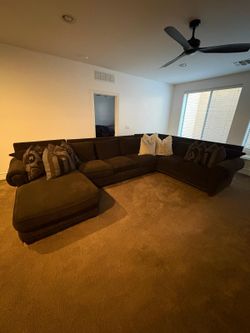 Brown Sectional sofa $800