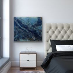 Art canvas Reflection w/epoxy 24x30 New