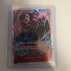 Zoro SR one piece card