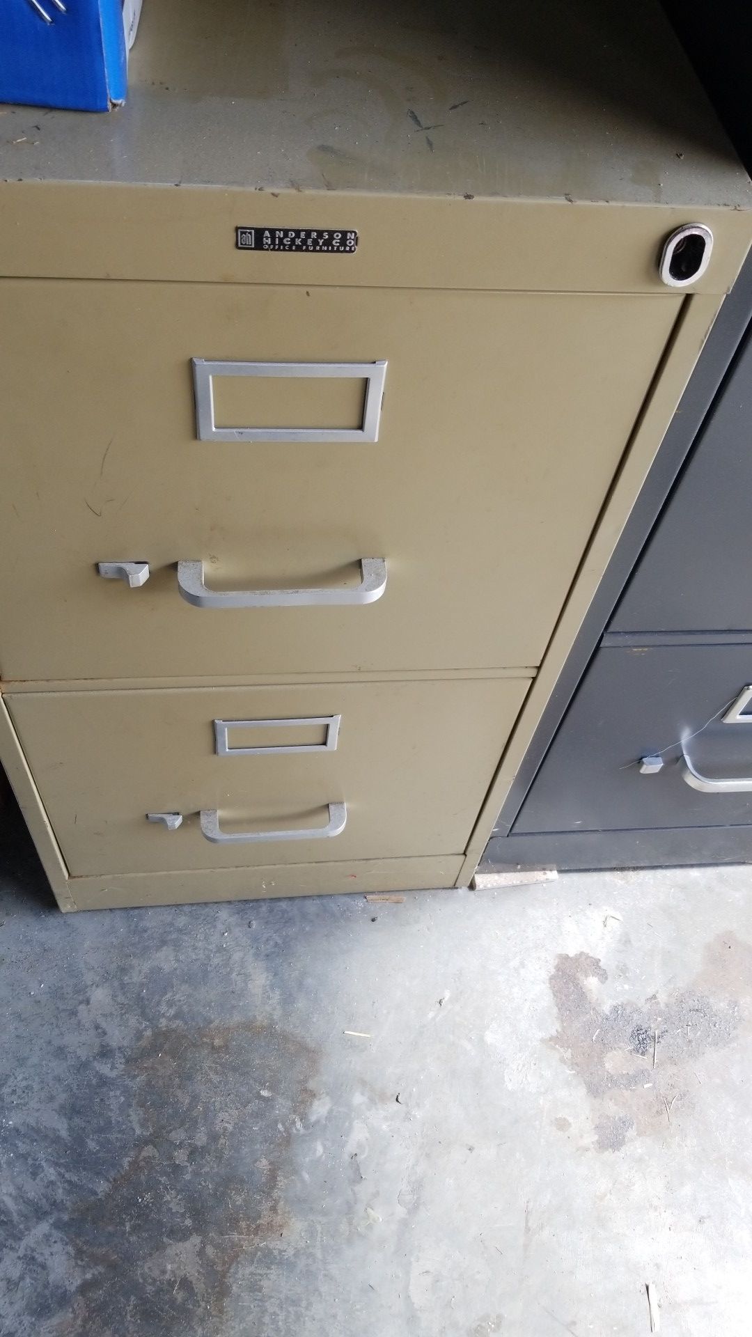 1-2 drawer file cabinet and 1 - 4 drawer file cabinet